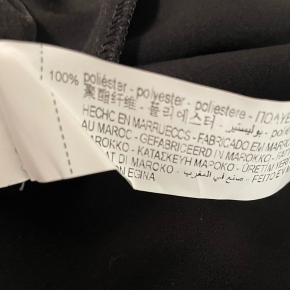 NWOT Zara High Neck Long Sleeves Maxi Dress in Black. Size Small - Picture 9 of 9